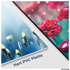 Tropical island and coral reef - split view with waterline | Mural