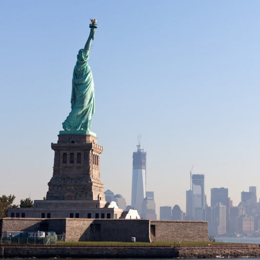 Statue of Liberty and Downtown Manhattan: Enjoy the Dawn | Mural
