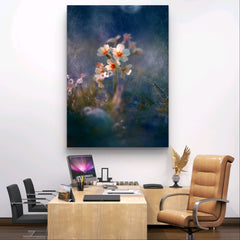 Primula, spring yellow flowers on pastel background | Wall mural